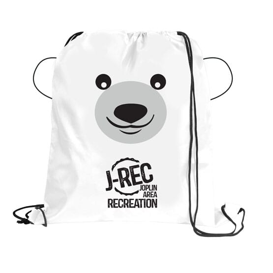 Paws ‘N Claws Drawstring Backpack – Polar Bear