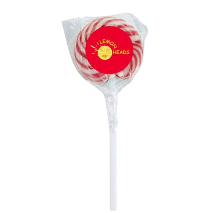 4. Swirl Lollipop with Round Label